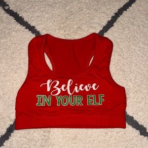 YL Crazy Pants sports bra